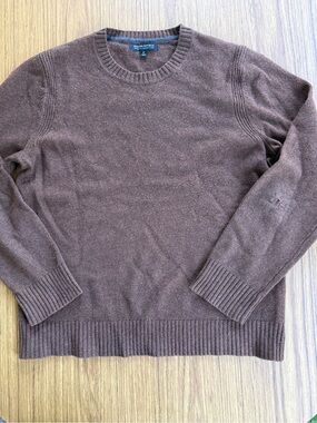 Banana Republic Men’s Merino Wool Sweater M Brown Italian Yarn